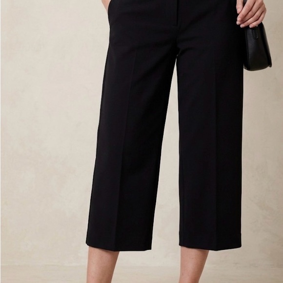 Lane Bryant Pants - Lane Bryant Women's Black Wide-Leg Cropped Pants New